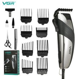 Clippers VGR Professional Hair Clipper Electric Men Hair Trimmer Vintage Hair Style Haircut Machine 2M Cord Barber Clippers V121