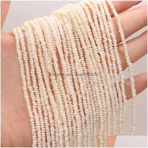 Braccialetti di fascino fine 100% perle a forma piatta per perle d'acqua dolce naturale per gioielli che producono orecchini per collana fai -da -te Accessori dimensioni dh6mu