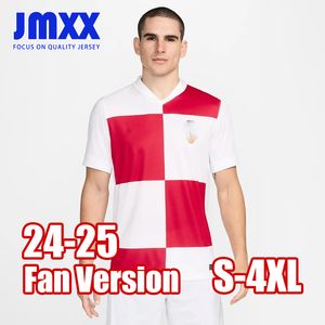 S-4XL JMXX 24-25 Хорватия Футбольные майки дома в гостях третья предварительная тренировка специальная мужская униформа для футбольной рубашки для футбольной рубашки 2024 2025 Версия фанатов