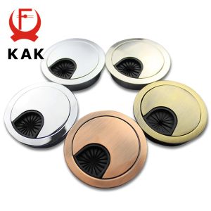 KAK ZINC ALLOY DESK WIRE HOLE COVER BASE COMPUTERグロメットテーブルケーブルアウトレットポート表面ラインボックスオーガナイザー家具ハードウェア