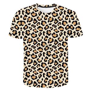 T-shirts sommar sexig leopard 3d tryckt t-shirt streetwear tees män kvinnor mode t shirt grunge barn pojke flicka y2k kort ärmkläder 240410