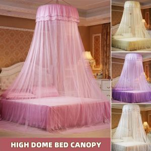 Canopy pendurado para crianças de decoração de quarto cortina de cama para berçário anti-mosquiteira de luxo com borboleta sem estrelas fluorescentes
