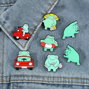 Frog Series brooch Cute Anime Movies Games Hard Enamel Pins Collect Metal Cartoon Brooch Backpack Hat Bag Collar Lapel Badges