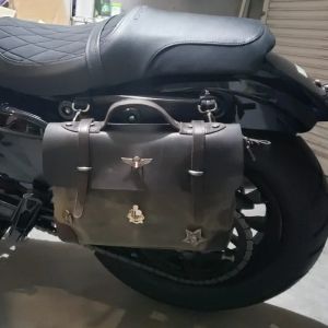 Borsa laterale motociclistica sacca da sella impermeabili per sacca per biciclette per biciclette per biciclette per biciclette olio cera in tela sacchetti a tracolla