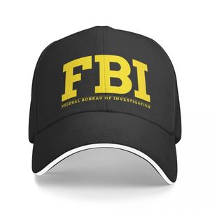 FBI Federal Soruşturma Bürosu Beyzbol Kapağı Vahşi Top Şapka Şapkası Sabit Güneş Koruyucu Yürüyüş Erkekler Kadınlar 240410