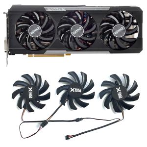 PADS 3PCS NEW FDC10H12D9C 85mm 4PIN 0.35A GPU冷却ファンSaphire Radeon Nitro R9 280X 290 290X 390 390X Trix Graphics Cards