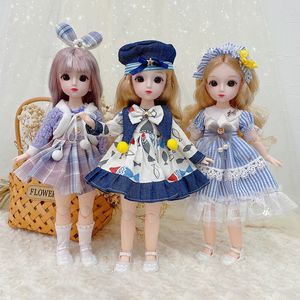 BJD 1/6 Dolls For Girls Dids Toys 6 To 10 Years Rapunzel 30cm Dolls Body And Head With Clothes Soft bjd 6 Points Joint Doll