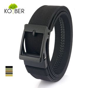 KOLBER Hard Tactical Belt for Men Metal Automatic Buckle Military Gun Belt 1100D Nylon Outdoor IPSC Belt Casual Waistband Male 240322