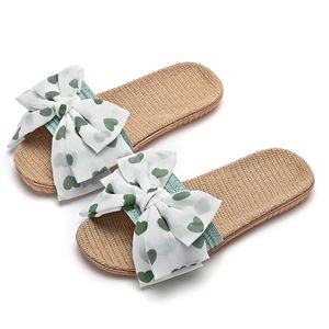 Designer household Scuffs slippers slides women sandals pink yellow green white womens bowknot scuffs GAI