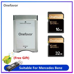 Kartlar Promosyon OneFavor 16GB 32GB SD SDHC Kart kullanıcı arası SD ile SDHC Kart Adaptör Dönüştürücü ile Profesyonel 90MB/S Mercedes Benz için