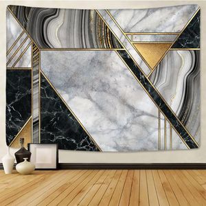 Abstract Marble Wall Painting Aberstry Gold Foil Colorful Hippie Bohémien Psichedelic Moderno Decorazione Sbambio di sfondo