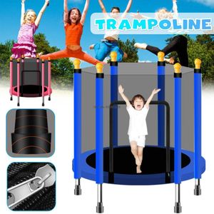 Haushaltshaus 140 cm Trampolin mit Wachnetz Erwachsene Kinder Trampolin Outdoor faltbare Trampolin Sportbett Fitness