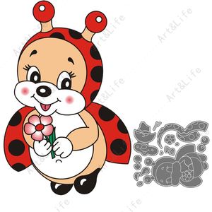 Hot New Metal Cutting Dies Stencils Ladybirds Beetles for Making Scrapbook Papper Card Album Birthday Card Embossing Cut Die