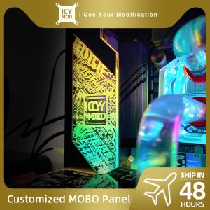 Towers DIY Motherboard IO Decoration Cover RGB Lighting Panel Chassis MOD ARGB MOBO I/O Customize Mainboard Cover AURA SYNC PC Case