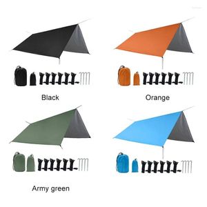 Tents And Shelters Outdoor Cam Tarp Tent Sier Coated Canopy Sunsn Rainproof Shade Tra-Light Portable Picnic Equipment Drop Delivery Sp Dhlyp