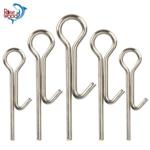 Rosewood 100pcs Assist Miękki wędkarstwo Przynęty Bait Stinger Spike Hook Hakowa śruba korba podłączanie Pinów Igła