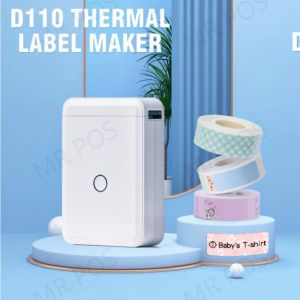 プリンターNiimbot D110ペーパーステッカーワイヤレスレーベルプリンターポケットハンドヘルドプリンターサーマル価格ラベルステッカーマーカーホームオフィスの使用