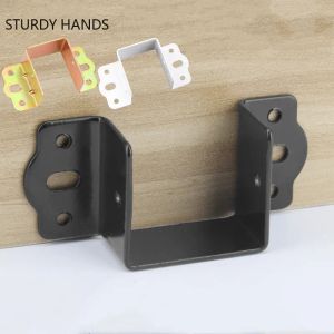 4PC/Los kaltes Stahl Betstead festes Zubehör Bettstrahl Haken -Eck -Klammer -Garderobe Strahlen Anschluss Möbel Hardware