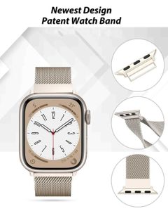 Watch Bands Loop Milanese per bande di watch Apple 44mm 40mm 45mm 49mm 41mm 38mm 42mm 44 mm Bracciale IWatch Series 9 3 6 5 SE 7 8 Ultra 2 Strapl2404