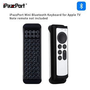 Keyboards iPazzPort Mini Wireless QWERTY Keyboard Rechargeable for Apple TV 4K Fire TV Smart TV/Phone Typing Search KP81030BR2