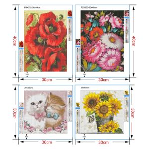 5D DIY Diamond Painting Rose Flower Butterfly Cross Stitch Kit Full Round Monscape Monscape Mosaic Home Decor