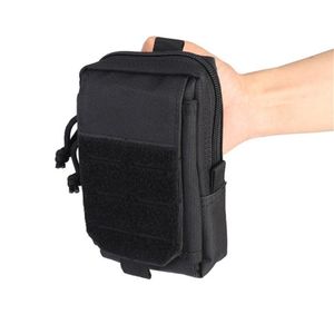 Taktisk 1000D Molle Pouch Outdoor Men EDC Tool Bag Militär midjeväska Vest Pack Pack Purse Mobiltelefonpåse Fall Hunting Compact Bag