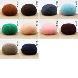 Hot 10 Ball/Mot volded Natural Silk Fine Wool Mohair Yarn Skein Baby Органическое вязание крючком вязание швейная нить Z4722