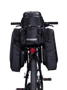 Rockbros Bicycle Carrier Bag Mtb Bike Rack Bag Pannier Pannier Ciclismo Multifuncional Bolsa de viagem de grande capacidade com cobertura de chuva