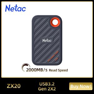 Drive Netac Harici Sabit Sürücü SSD 1 TB Taşınabilir Harici SSD HDD 512GB USB3.2 Latop Masaüstü için Gen2x2 Typec