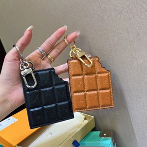 مع Box Gold Keychains Designer Key Chain Brown Black Mens Luxury Car Keyring Womens Buckle Buckle Buckle Bucke Handmade Leather Accessories Multicolor