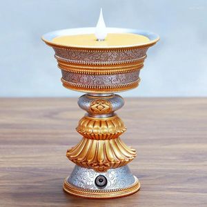 Декоративные фигурки зарядки масляной лампы Электронная будда поклонение