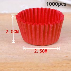 1000pcs Mini tamanho de papel de chocalate forros de papel de assadeira de bolos de papel copos de bolo formulários de bolo de cupcake