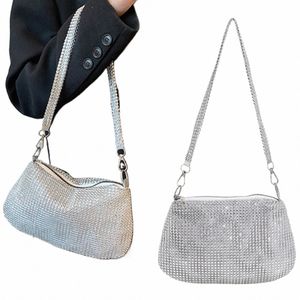 Strassabend Clutch -Taschen für Frauen glänzende Handtaschen Abendparty Hochzeits Schulter Unterarm Mobile PHE -Geldbörse Wallet K2XS#