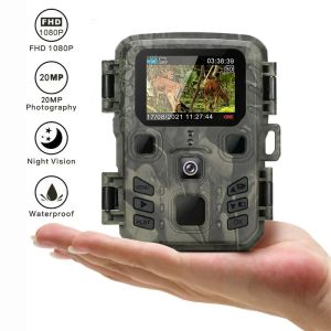 Kameror utomhus mini trail camera 4k hd 20mp 1080p infraröd nattvision rörelse aktiverad jaktfälla spel ip66 vattentät vilda djurliv kamer