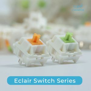 Аксессуары TBCATS Studio Eclair Orange/Eclair Green Linear Switch 5pin Механический переключатель клавиатуры Tecsee OEM