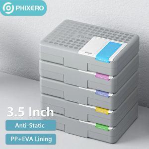Клуки Phixero Внешний корпус жесткого диска 3,5 дюйма HDD SSD -бока