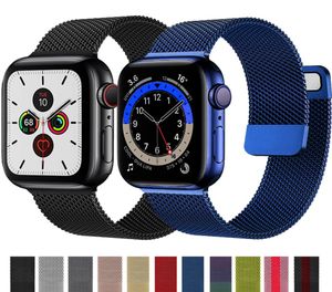 Loop magnetico per Apple Watch Band 44mm 40mm IWATCH BAND IWATCH 38mm 42 mm Bracciale in acciaio inossidabile Bracciale Apple Watch Seri ES 5 4 3 SE 6 Strap8893378