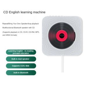 Oyuncular Duvara Monte Bluetooth CD Çalar Öğrenci Öğrenme İngilizce Tekrarlayan Uygun CD Çalar Taşınabilir Walkman Mp3 Ses Sistemi