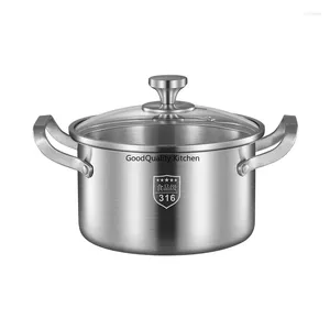 Double Boilers Household Thick Integrated Pots Congee Bowl Milk Bottle Food Grade Gas Ear Pot Steamer Pan 316 Stainless Steel Soup