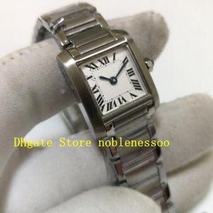 2 Modelo Real Po com Box Women Small Model 25mm x 20mm Quartz White Gold Ladies Watch W50012S3 W51007Q4 Gold aço de dois tons WAT294K