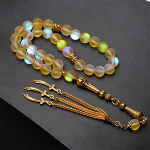 Crystal Tasbih Shining Stone Muslim 33 Beads Bers Jewelry Jewelry الإسلامية الإسلامية الصلاة الحرة العربية Misbaha Tasbeeh 240410