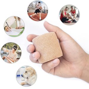 4,5 m färgglada sport självhäftande elastiska bandage wraps tejp elastoplast för knästöd kuddar finger ankel palm axel sammanfogning