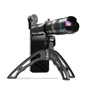 レンズアペクセル望遠レンズシリーズHD 36x 60x電話カメラズームモノクーラー望遠鏡レンズ +スマートフォン用リモコン付きセルセトリポッド