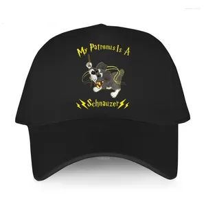 Ball Caps Baseball Cap Cotone Moton Fashion Hats Men My Patronus è uno schnauzer originale divertente Design divertente Summer Leisure Sun Hat