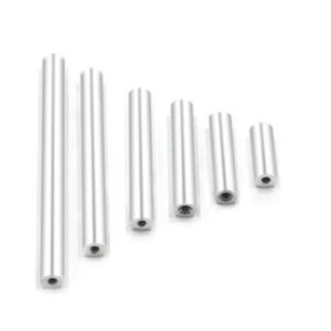 2-10pcs aluminum spacer M2 M2.5 M3 M4 M5 M6 M8 M10 round Aluminum Standoff rods For RC Multirotors