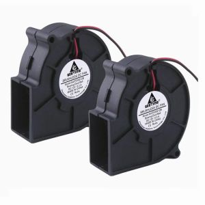 Soğutma 2 PCS GDSTIME DC Soğutucu Çift bilyalı Yatak Fırçasız soğutma fanı 75mm x 30mm egzoz üfleyici fanı 12V 75x30mm 7530