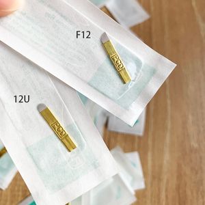 50pcs/100pcs lamina agulhas tebori microblading 12 pin hard pcd針14