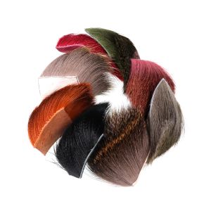 Vtwins Fly Tying Material Natural Deer Hair Patch Fly Tying Dry Flies Caddis Wings and Bodies Spinning Bass Bugs Hopper Flies