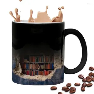 Massen Bücherregal Kaffee Becher Bibliothek kreatives Design Mehrzweckbecher Milch für Buchliebhaber Autoren Autoren