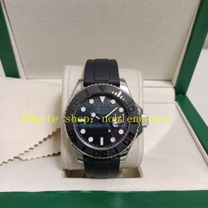 Con box nuovo stile orologio vero uomo da uomo 42mm 226659 Black quadrante nero luminoso 904 litri in gomma in acciaio braccialetto movimenti automatici orologi da polso